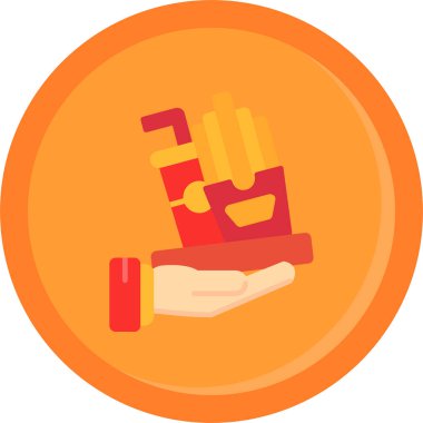 yemek vektörü simgesi modern basit illüstrasyon