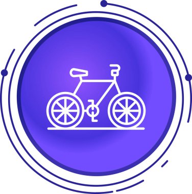 Bisiklet. Web simgesi basit illüstrasyon