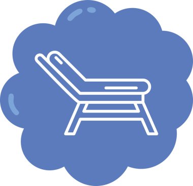 Sandalye. Web simgesi basit illüstrasyon