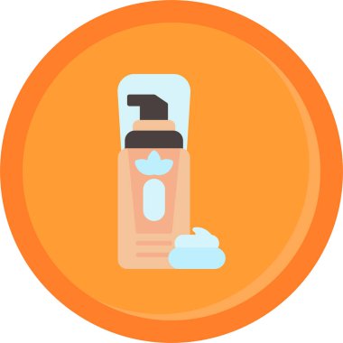 Güzellik ve hijyen ikonunun vektör çizimi