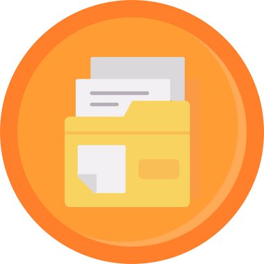 iş belgesi vektör simgesi