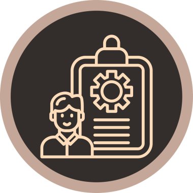 Modern bir simgenin vektör illüstrasyonu