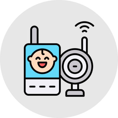 bebek ikonu vektör illüstrasyonu