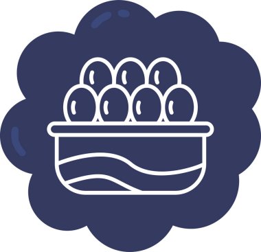 Tavuk. Web simgesi basit tasarım