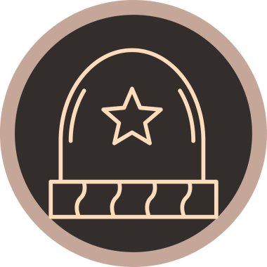 Beyaz arkaplan üzerindeki bir yıldız simgesinin vektör çizimi