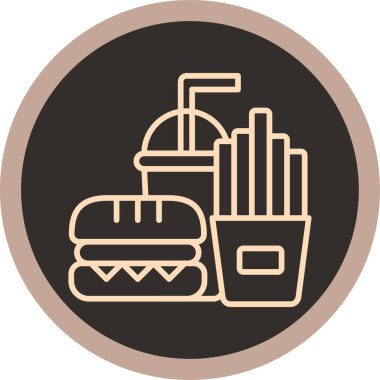 Gıda simgesinin vektör illüstrasyonu