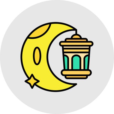 Fener simgesinin vektör illüstrasyonu