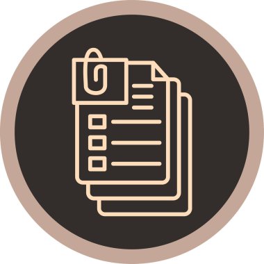 Belge. Web simgesi basit illüstrasyon