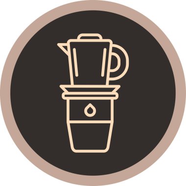 kahve fincanı ikonu vektör illüstrasyonu