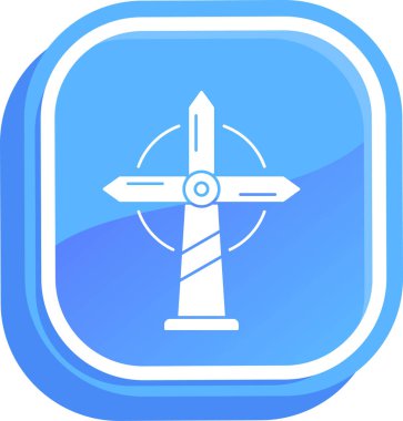 Bir kılıç simgesinin vektör illüstrasyonu