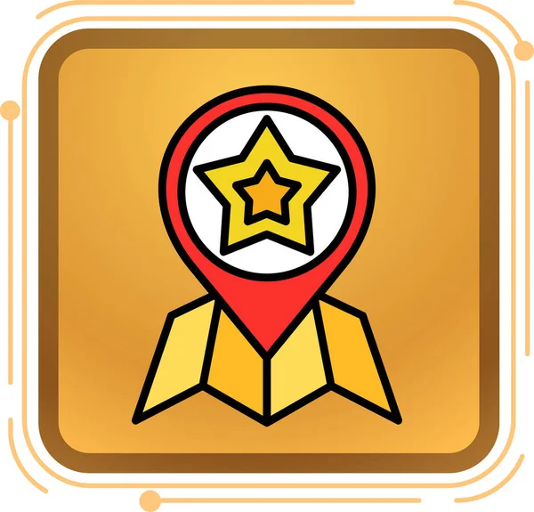 navigasyon konumu vektör simgesi