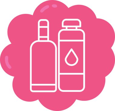 Şişe. Web simgesi basit illüstrasyon