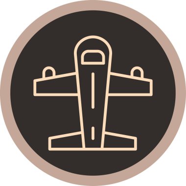 Uçak. Web simgesi basit illüstrasyon