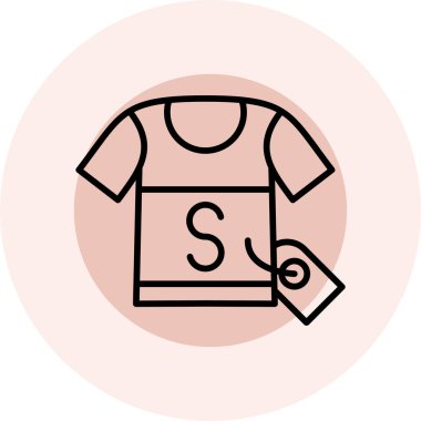 Giysi çantası olan bir kadının vektör simgesi