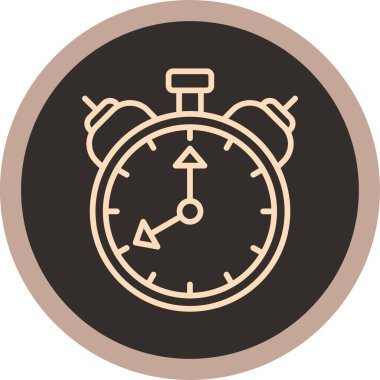 Saat simgesi vektör illüstrasyonu