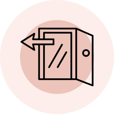 Kapının vektör illüstrasyonu