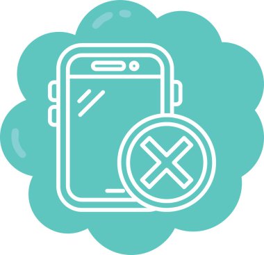 Akıllı telefon. Web simgesi basit tasarım