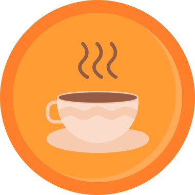 çay fincanı ikonu vektör illüstrasyonu