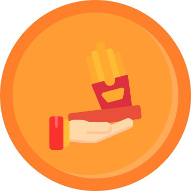 Boks eldiveni ikonu, vektör çizimi. Boks eldiveni işareti