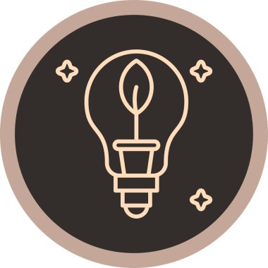 Ampul. Web simgesi basit illüstrasyon