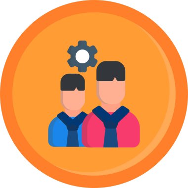 Ekip çalışması simge vektör çizim