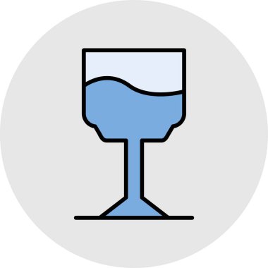 Şarap. Web simgesi basit illüstrasyon