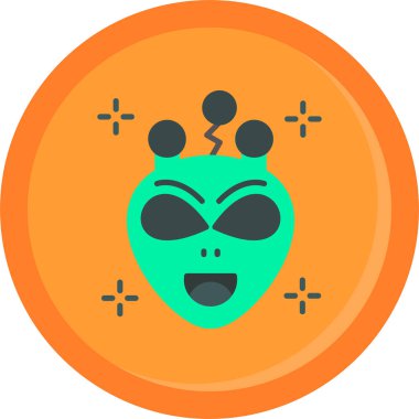 Cadılar Bayramı. Web simgesi basit illüstrasyon