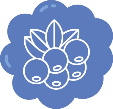 meyve yemeği simgesi düz stil