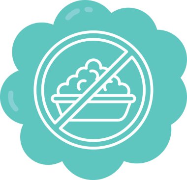 Yemek yok. Basit resimleme