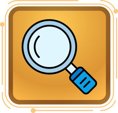 Arama simgesi vektör illüstrasyonu