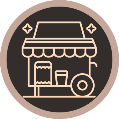 Gıda simgesinin vektör illüstrasyonu