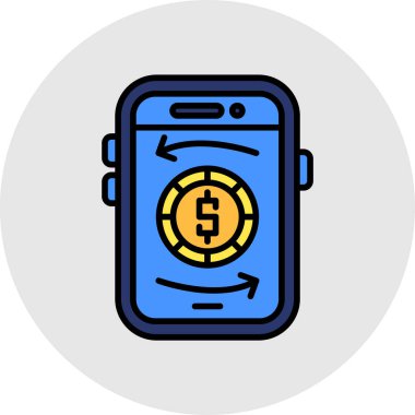 Vektör Mobil simge illüstrasyonu