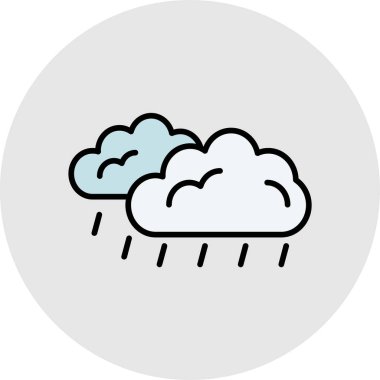 Bulut. Web simgesi basit illüstrasyon