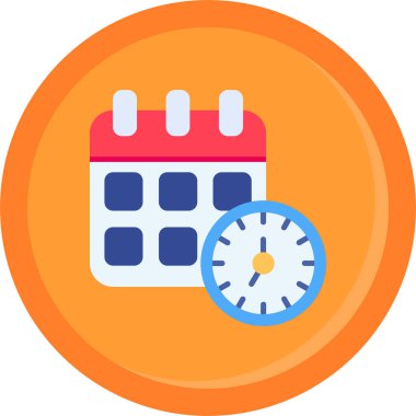 Takvim tarihi simgesi düz biçimli