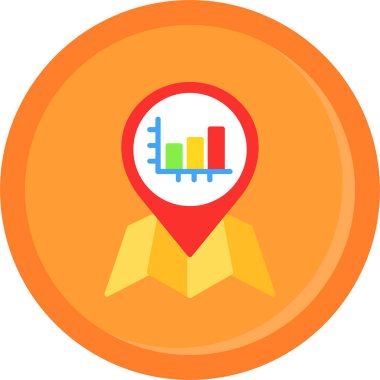 iş konumu düz simgesi düz biçimli