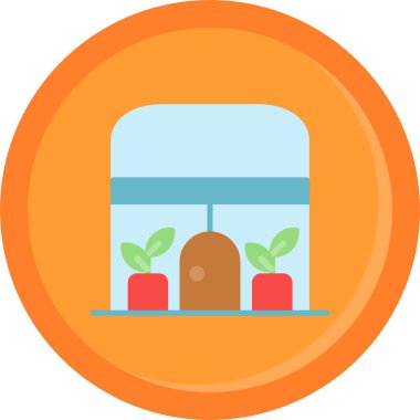 meyve dükkanı vektör simgesi