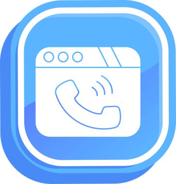 Telefon simgesinin vektör illüstrasyonu