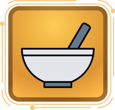 Kase ikonu, vektör illüstrasyonu. yemek konsepti