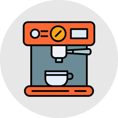 makine vektör simgesi, mutfak için basit vektör çizimi