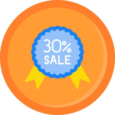 İndirim işareti vektör simgesi