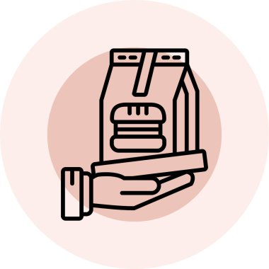 Kitabı tutan bir elin vektör illüstrasyonu