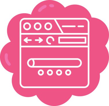 Ağ simgesi. Sunucu simgesinin vektör illüstrasyonu