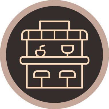 çubuk simgesi vektör illüstrasyonu