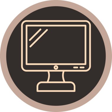 Bilgisayar simgesi. vektör illüstrasyonu