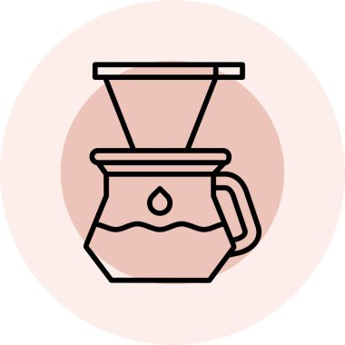 Bir fincan kahvenin vektör çizimi