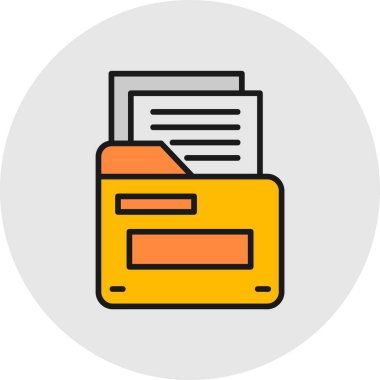 dosya vektör simgesi modern basit illüstrasyon