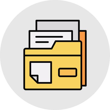 dosya dizini vektör illüstrasyonu