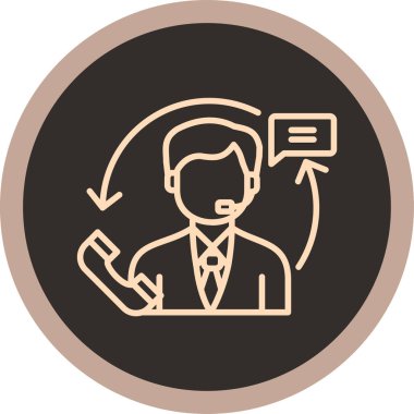 İş ve finans simgesinin vektör illüstrasyonu