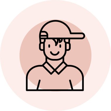 avatar simgesi vektör illüstrasyonu