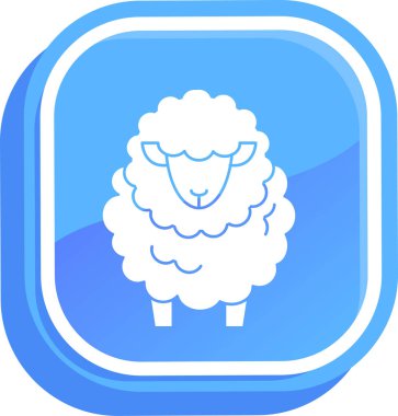 Düz bir hayvan çiftliği ikonu